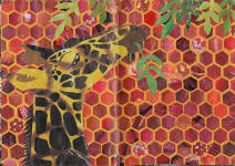 Magazine giraffe collage